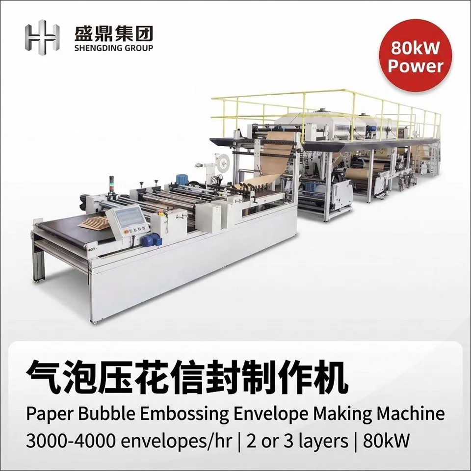 Paper Bubble Embossing Envelope Making Machine